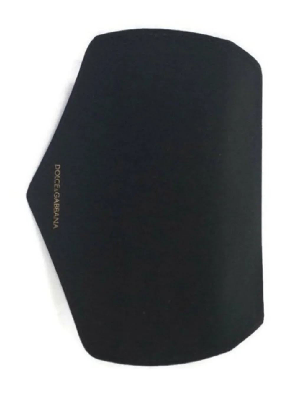 Dolce & Gabbana Black Minimalist Structured Fabric Envelope Eyewear Glasses Case